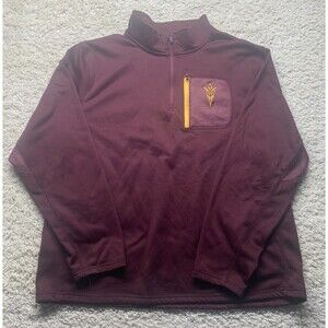 Arizona State Sun Devils Mens 2XL 1/4 Zip Pullover Jacket Sports College